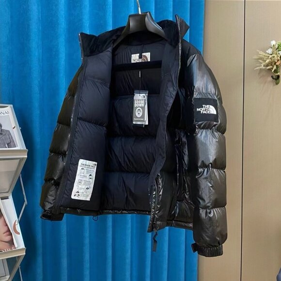 The North Face Nuptse Down Jacket Blue and black M